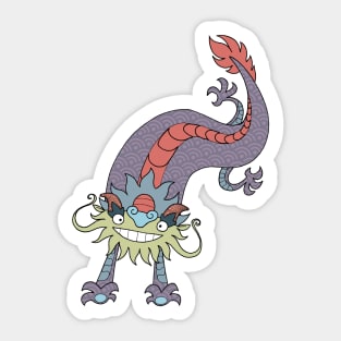 Purple Dragon Sticker